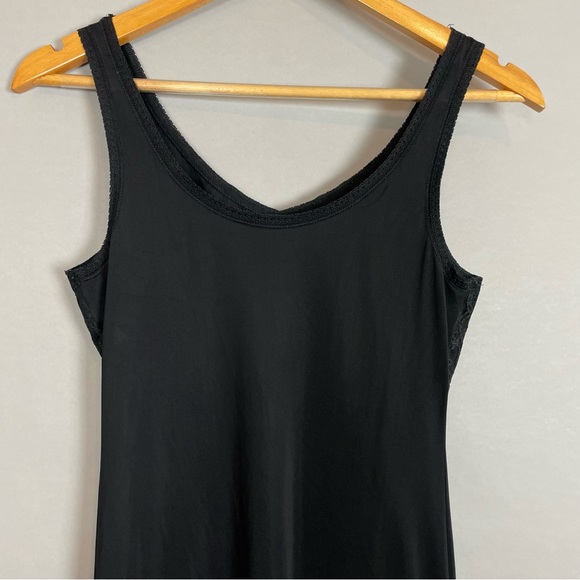 Vintage Full Slip Black Lace Sissie Women Lingerie Retro‎ Pin-Up Girl Classic - Picture 6 of 10